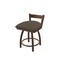 Holland Bar Stool Co 18" Low Back Swivel Vanity Stool, Bronze Finish, Canter Earth Seat 82118BZ006 - alternate 1